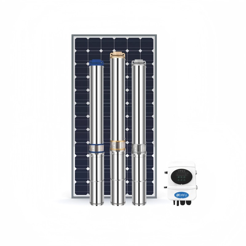 DC plastic impeller solar borehole pump