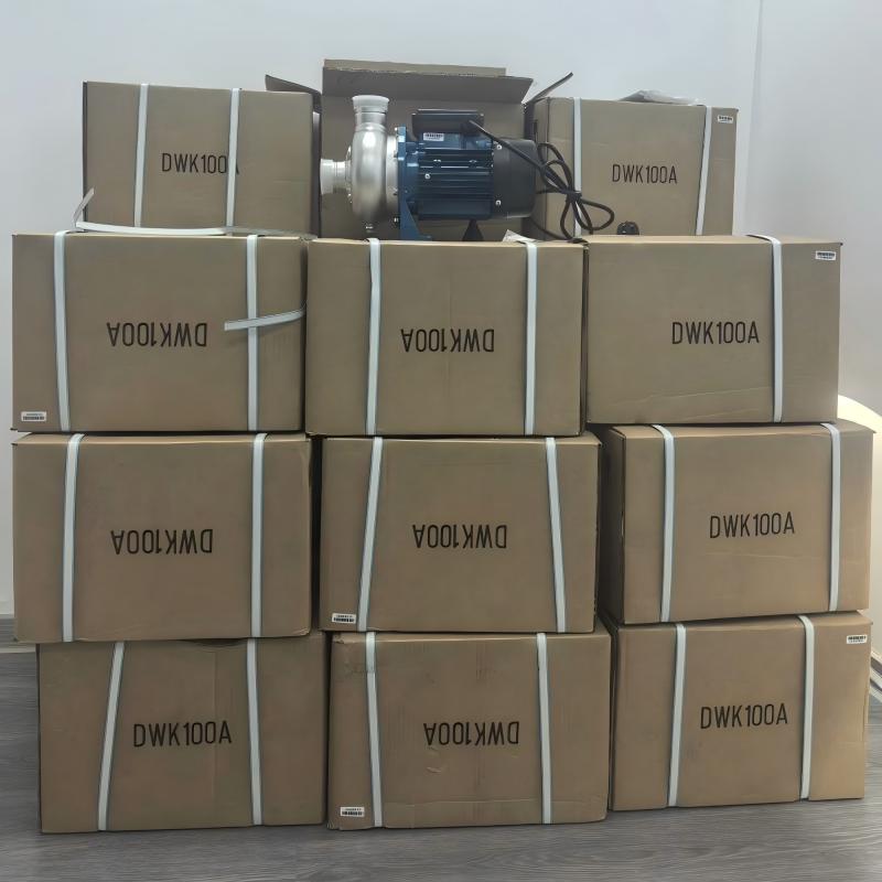 30 set pompa sentrifugal satu tahap seri DWK berbahan stainless steel, pengiriman ke Yunani.